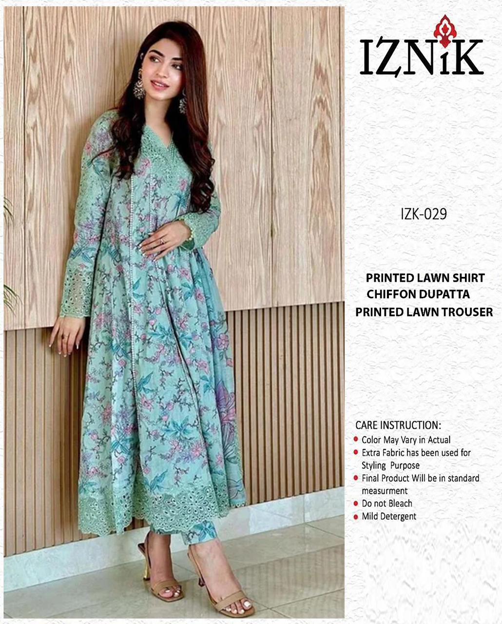 Iznik Premium Lawn 3PC Suit