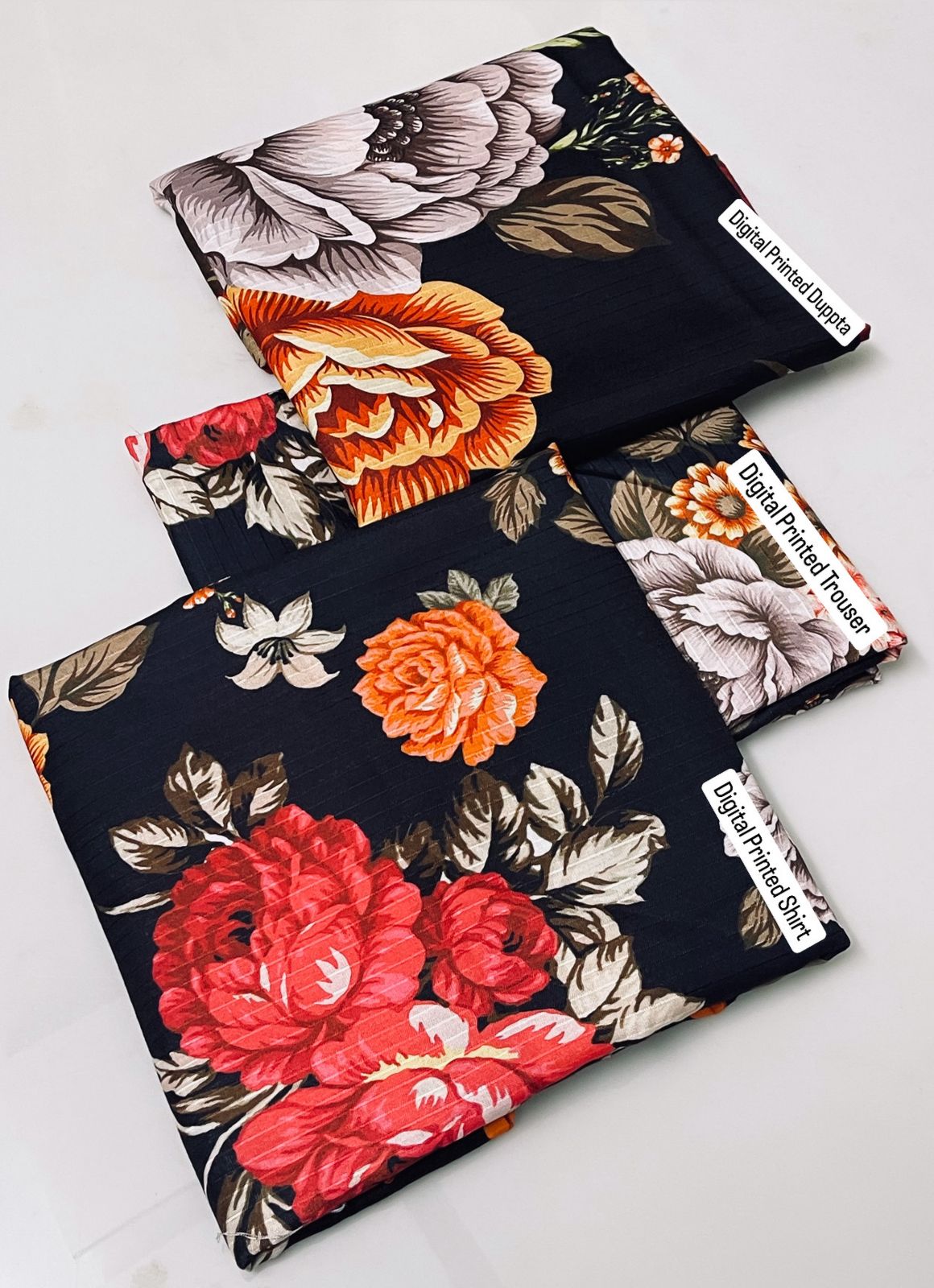 💕 Baroque Karandi Collection 2025 – Bana Dori Original Digital Printed 3PC 💕