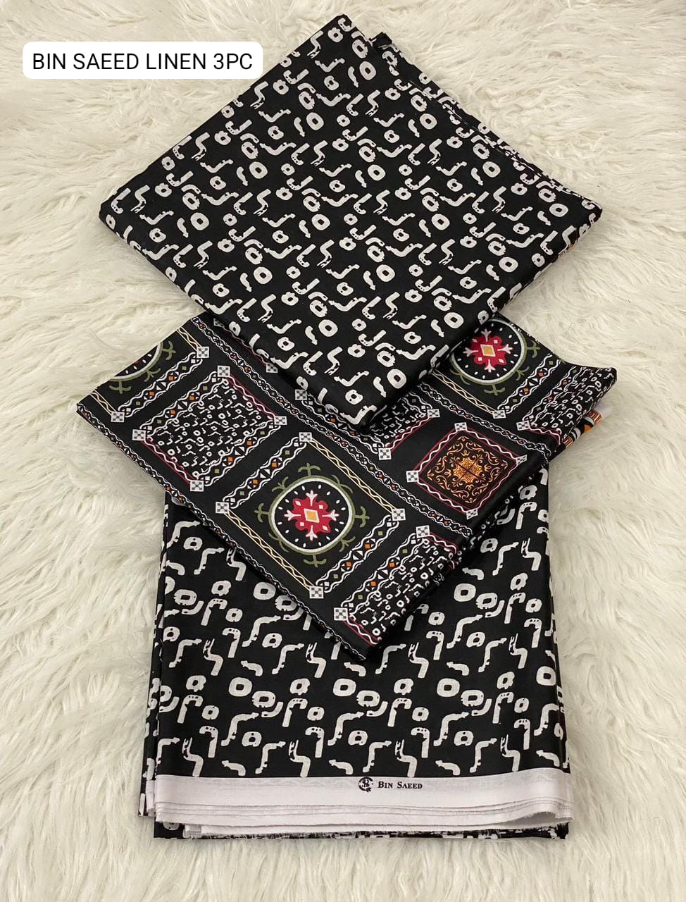 🌸 BINSAEED Linen Collection 2025 – Digital Printed 3PC Allover Suit 🌸