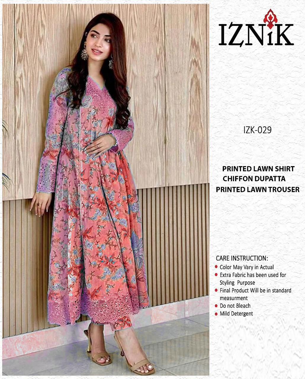 Iznik Premium Lawn 3PC Suit