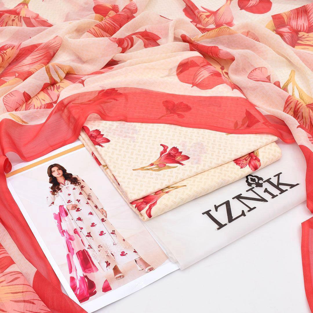 Iznik Premium Printed Lawn 3PC Suit