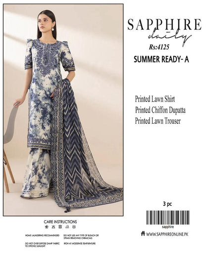 Sapphire Premium Lawn 3PC Suit