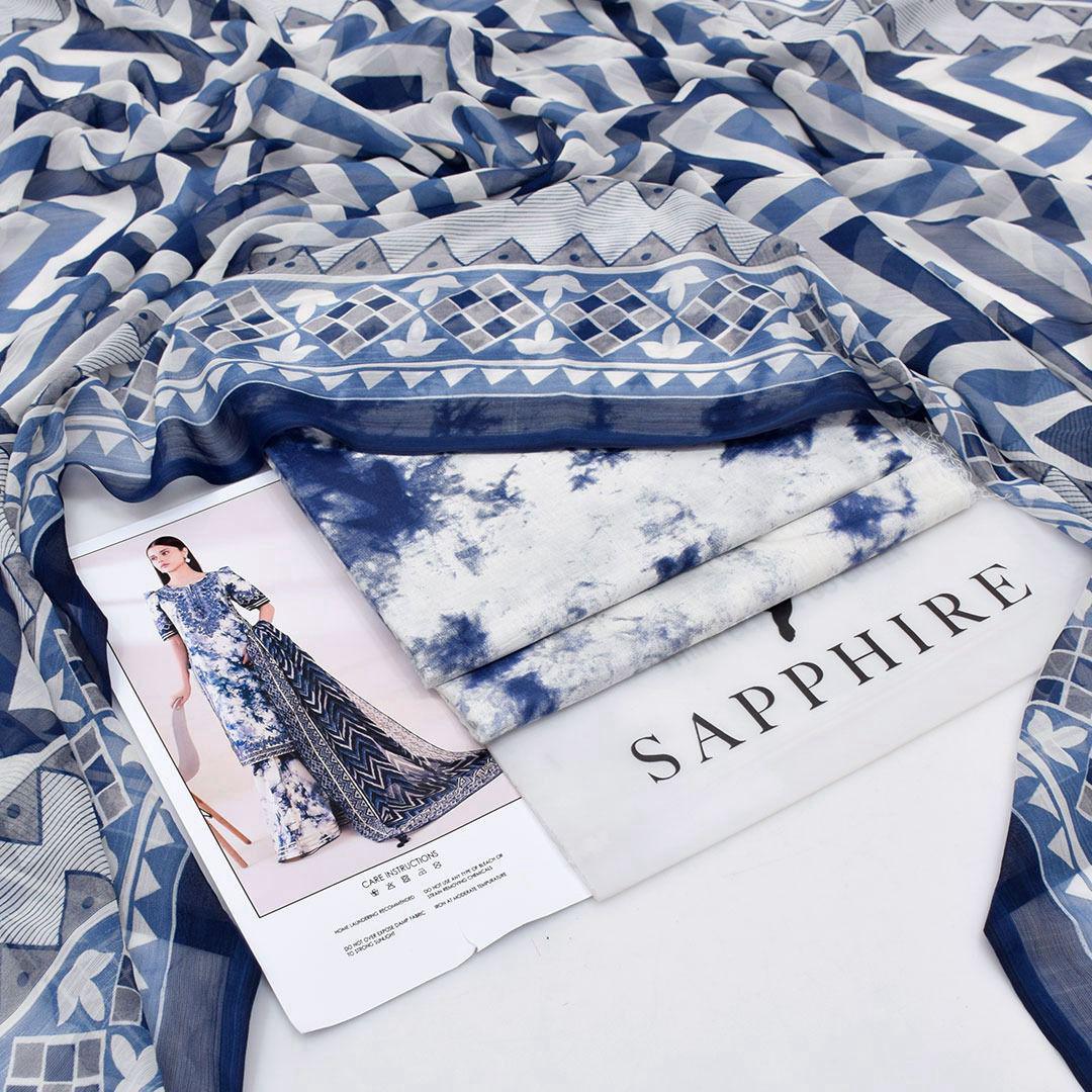 Sapphire Premium Lawn 3PC Suit