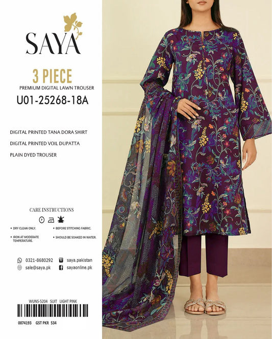 Saya Tana Dora Lawn 3PC Suit
