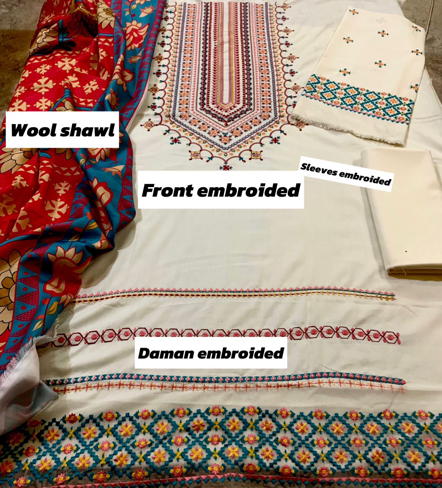 Alhamdulillah – Sapphire Most Demanding Edition | 3PC Unstitched Dhank Suit