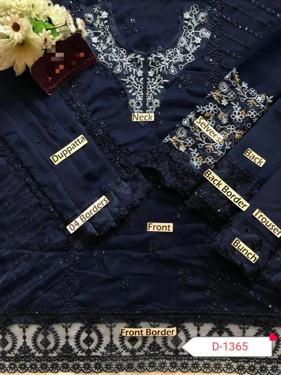 D-1365 – Azure Chiffon Collection 2025-2026 | Most Hit Design
