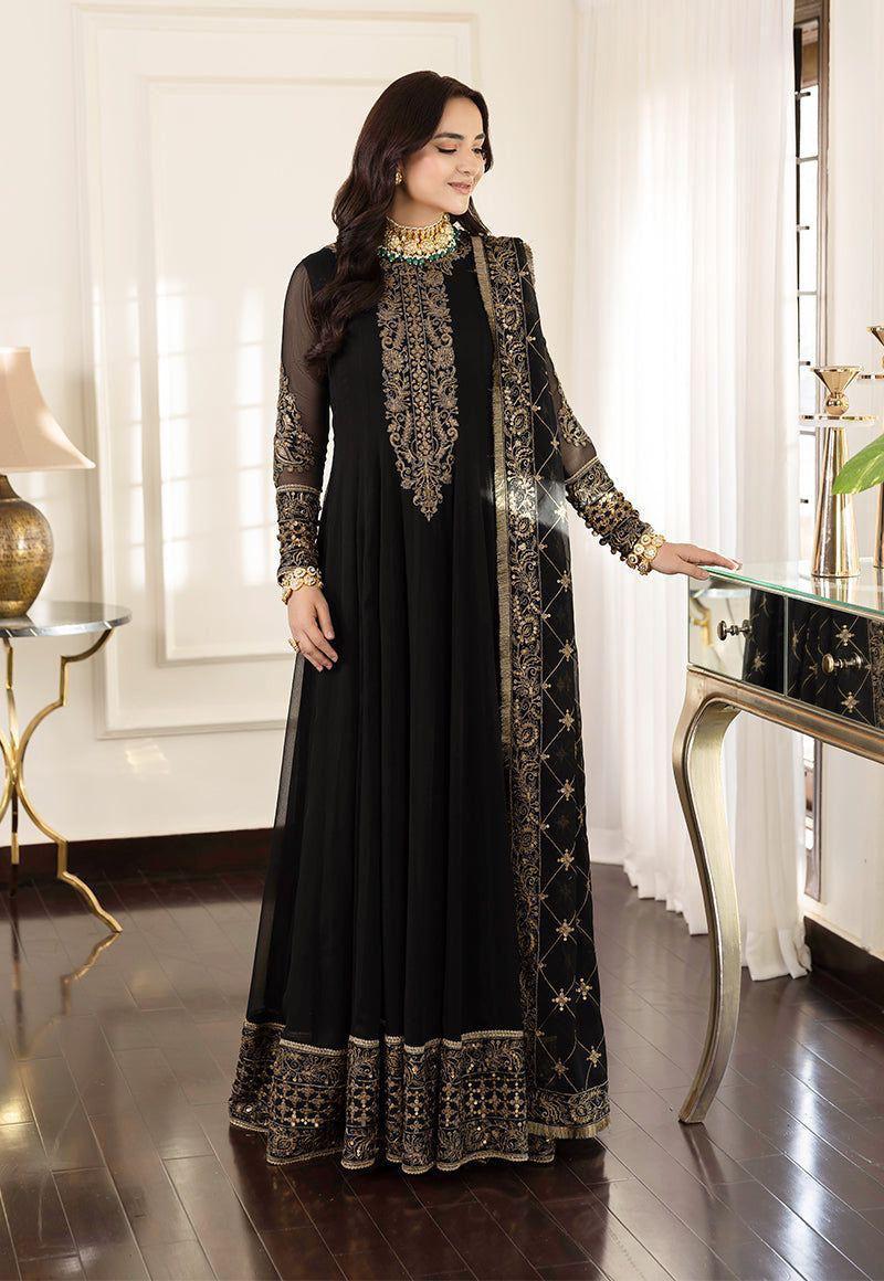 D-1400 Wedding Collection – Chiffon Embroidered Lehenga with Net Dupatta