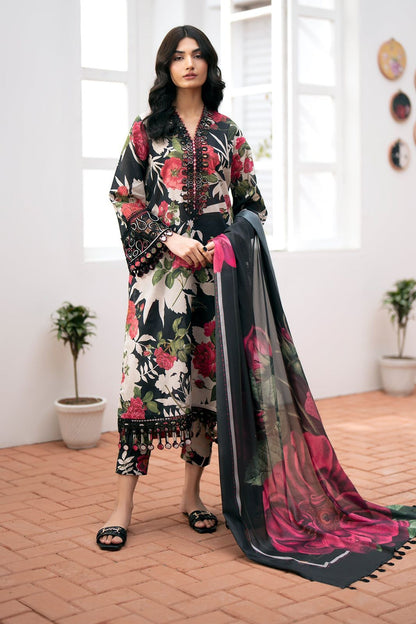 💕 Baroque Karandi Collection 2025 – Bana Dori Original 3PC Digital Printed Suit 💕