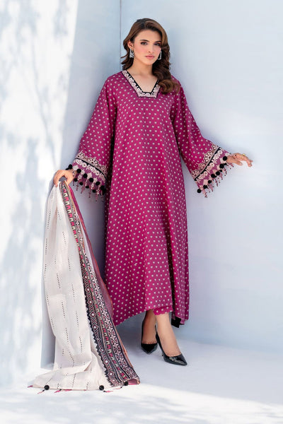 💕 Baroque Karandi Collection 2025 – Bana Dori Original Digital Printed 3PC 💕