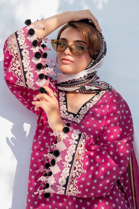 💕 Baroque Karandi Collection 2025 – Bana Dori Original Digital Printed 3PC 💕