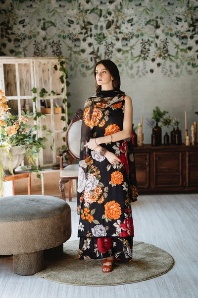 💕 Baroque Karandi Collection 2025 – Bana Dori Original Digital Printed 3PC 💕