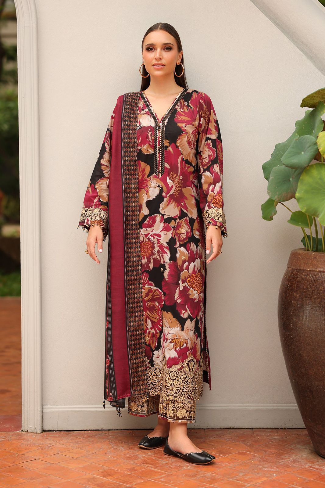 Alhamdulillah – Baroque Most Demanding Edition | 3PC Digital Printed Khaddar Suit