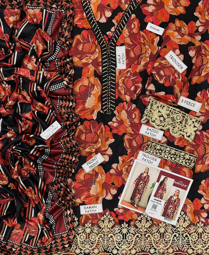 Alhamdulillah – Baroque Most Demanding Edition | 3PC Digital Printed Khaddar Suit