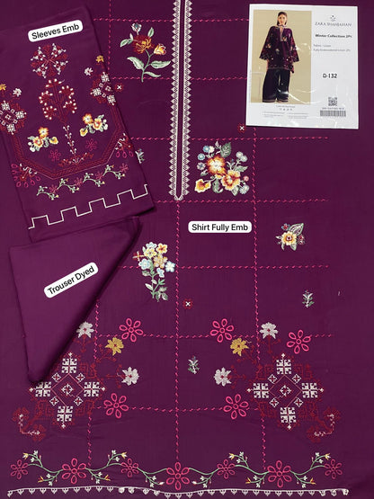 Urge Hit Code – Fully Embroidered Linen 2PC Winter Collection