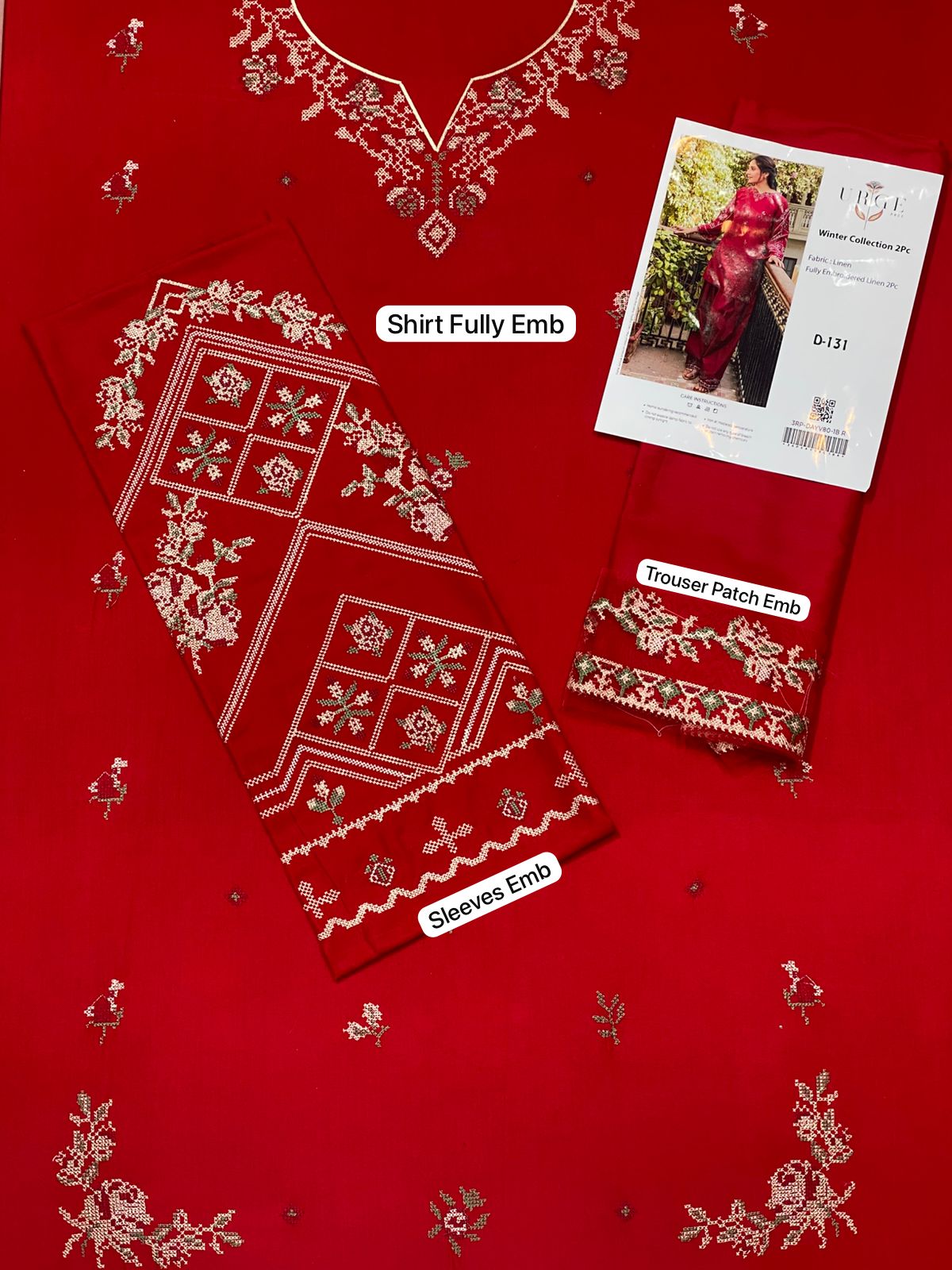 Urge Hit Code – Fully Embroidered Linen 2PC Winter Collection