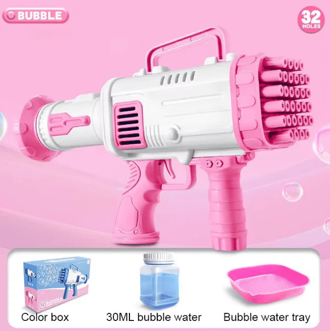 🫧 Bubble Gun Toy – Big Size, 32 Holes of Fun!
