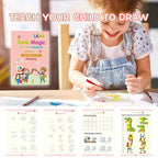 ✏️ Pack of 04 Magic Practice Copybooks – Number Tracing &Calligraphy Fun for Preschoolers