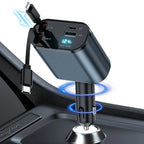 ⚡ 4-in-1 Car Charger Adapter 120W – Power On the Go