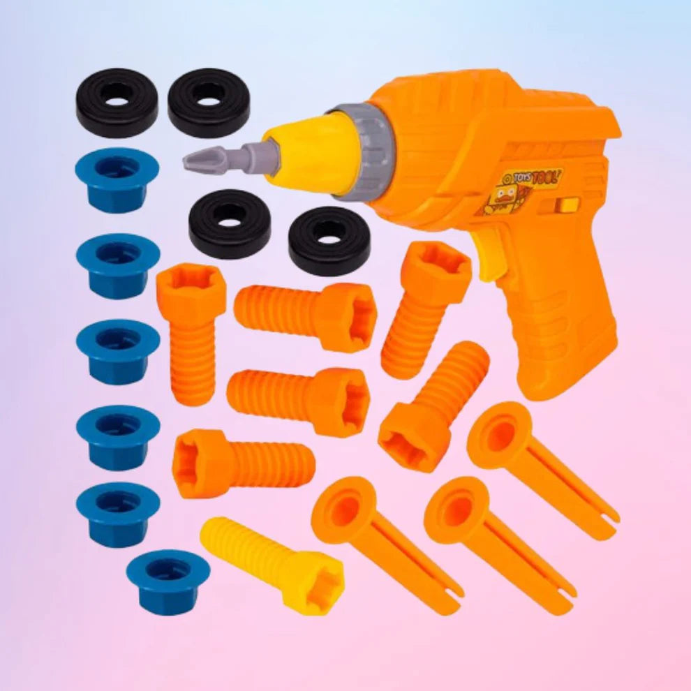 🔧 Tool Box with Electric Drill – Kids Construction Toy Set